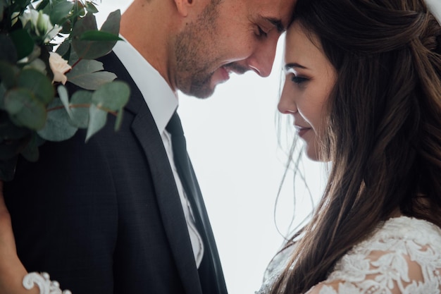 very beautiful is bride meeting with her groom