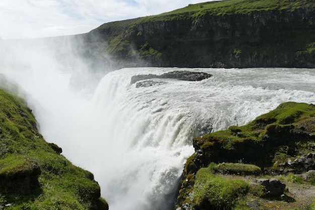 A very beautiful landscape at the waterfall