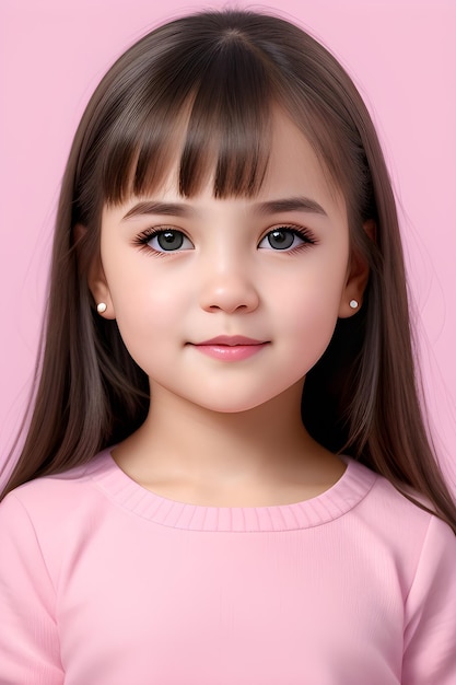 Very Cute an beautiful girl in pink