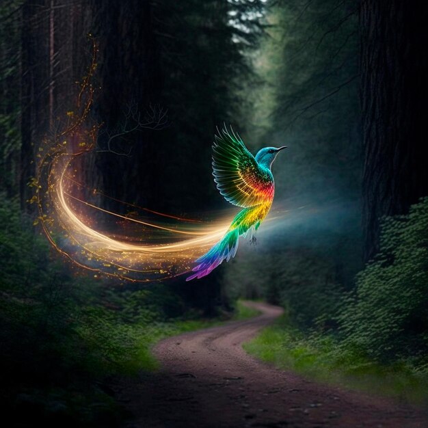 Very_fast_hummingbird_leaving_a_rainbow_trail