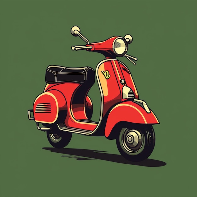 vespa cartoon logo