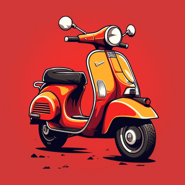 vespa cartoon logo