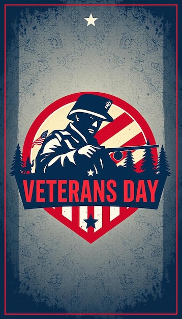 Veteran day background design