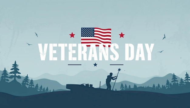 Veteran day background design