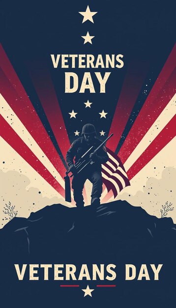 Veteran day background design