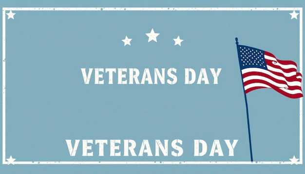 Photo veteran day background design