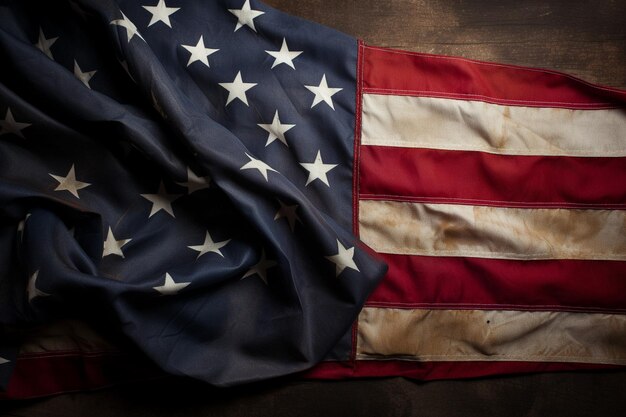 Veterans day background with us flag