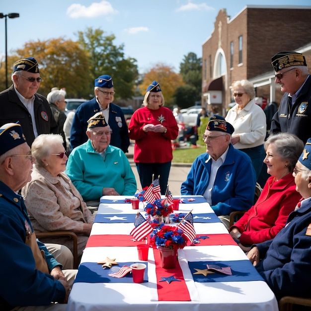 Photo veterans day ceremonies and national pride