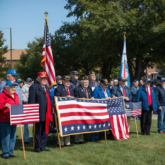 Photo veterans day ceremonies and national pride