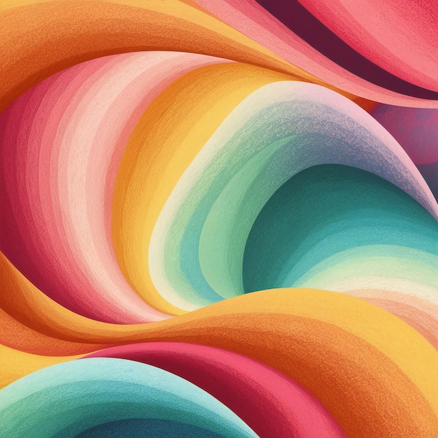 Vibrant 2D Colorful Gradient Wallpaper with Grainy Texture for Modern Designs