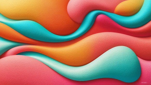 Vibrant 2D Colorful Gradient Wallpaper with Grainy Texture for Modern Designs