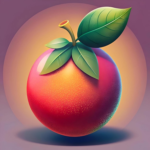 A vibrant 3D illustration of a Miracle Fruit perfect for creating a playful and engaging design for apps websites or social media