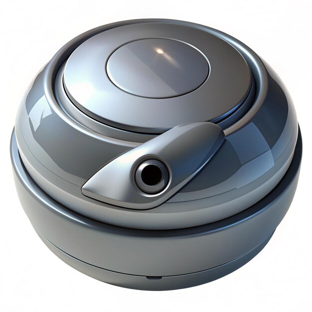 Photo vibrant 3d plastic icon of modern robot vacuum with advanced features and glossy finishes