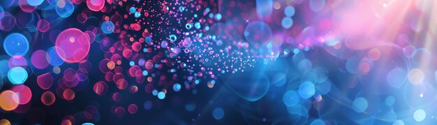 Photo vibrant abstract bokeh background with colorful lights and a dreamy ethereal effect perfect for fest