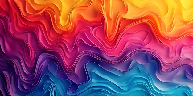 Vibrant Abstract Digital Waves Colorful Dynamic Wave Pattern Digital Wavy Spectrum Background