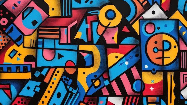 Vibrant Abstract Geometric Art