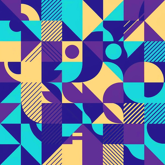 A vibrant and abstract geometric background