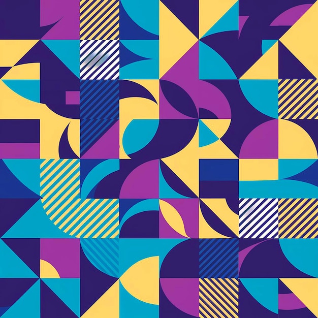 A vibrant and abstract geometric background