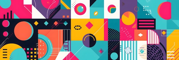 Vibrant Abstract Geometric Patterns