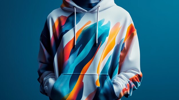 Vibrant Abstract Hoodie Design