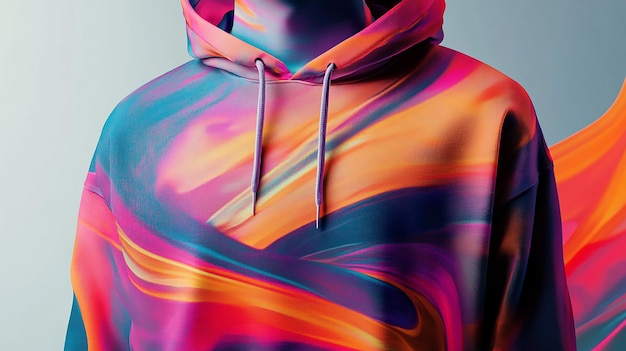 Vibrant Abstract Hoodie Design