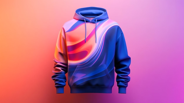 Vibrant Abstract Hoodie Design