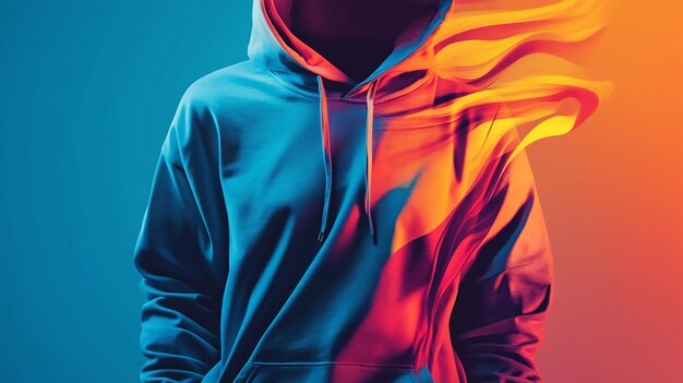 Vibrant Abstract Hoodie Design