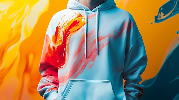 Vibrant Abstract Hoodie Design