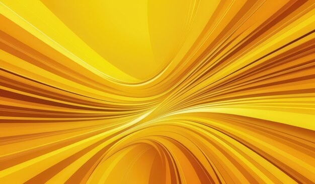 A vibrant abstract image with flowing golden curves on an orange background Generate AI