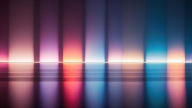 Photo vibrant abstract light background with colorful reflections ideal for presentations