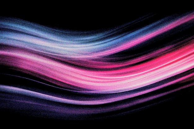 Photo vibrant abstract light trails in motion with dark background