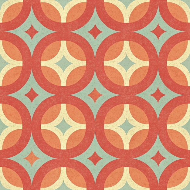 Vibrant Abstract Retro Wallpaper Pattern