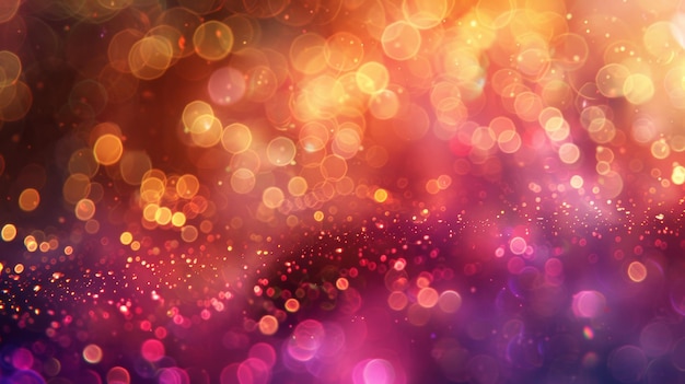 vibrant abstract wallpaper with dazzling effects of colorful bokeh lights