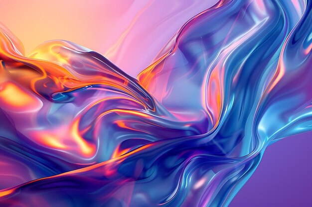 Vibrant Abstract Wave Patterns Colorful and Fluid Designs in Dynamic Modern Styles