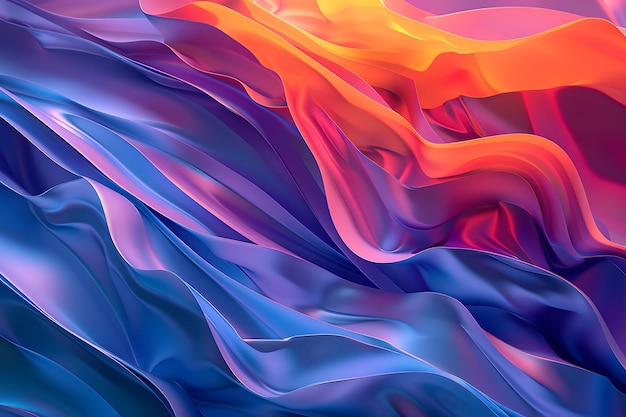 Vibrant Abstract Wave Patterns Colorful and Fluid Designs in Dynamic Modern Styles