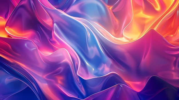 Vibrant Abstract Wave Patterns Colorful and Fluid Designs in Dynamic Modern Styles