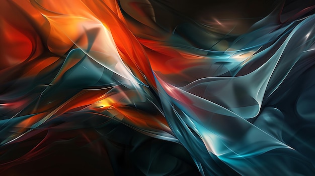 Photo vibrant abstract wave patterns colorful and fluid designs in dynamic modern styles