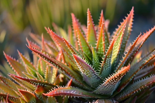 Vibrant Aloe plant background Generate Ai