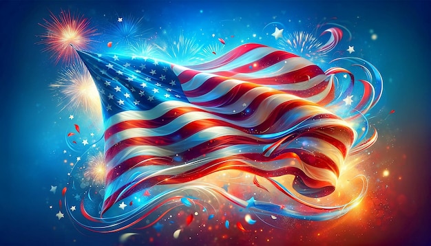 A vibrant American flag background suitable for Memorial Day or Independence Day celebrations