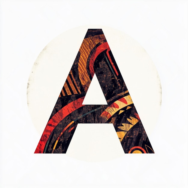 Vibrant Artistic Representation of the Letter A