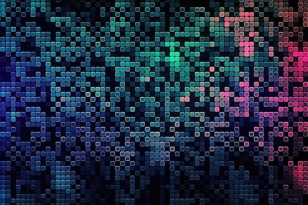 Vibrant background composed of various colored squares Generative AI