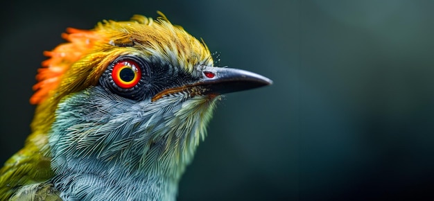 Vibrant beeeater bird with bright plumage perched in nature