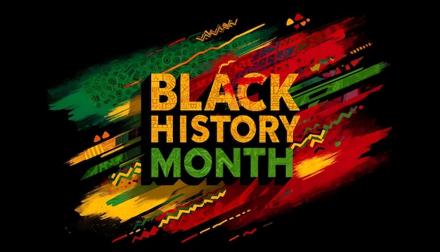 Vibrant Black History Month Celebration Artwork