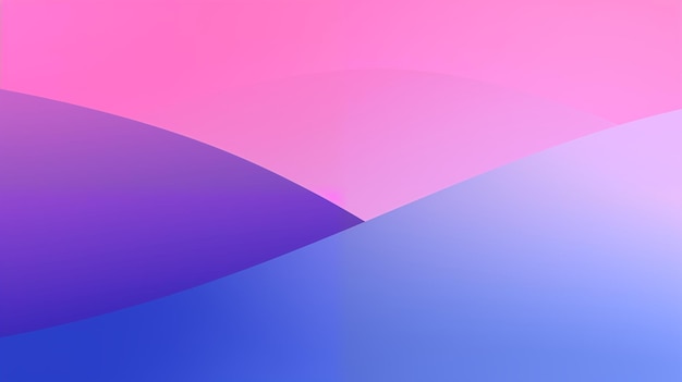 A Vibrant Blend of Pink Purple and Blue Abstract Digital Art with Smooth Curves and Gradients