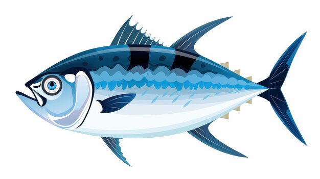 Photo vibrant bluefish tuna icon perfect for seafood lovers and culinary enthusiasts