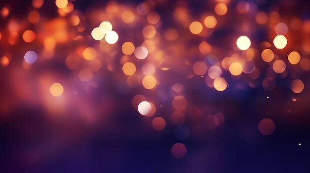 A vibrant bokeh background with multicolored lights creating a dreamy and festive atmosphere