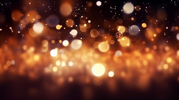 A vibrant bokeh background with multicolored lights creating a dreamy and festive atmosphere