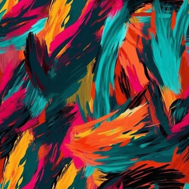 vibrant brush strokes pattern