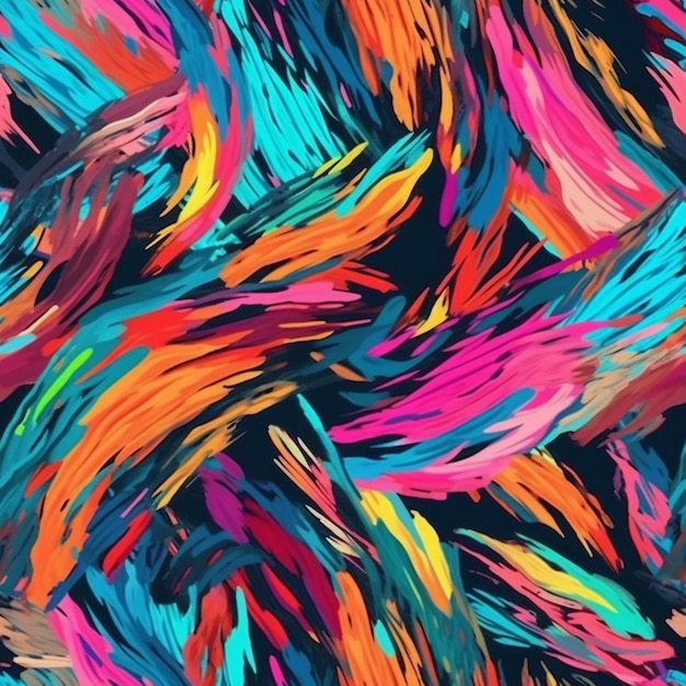 vibrant brush strokes pattern