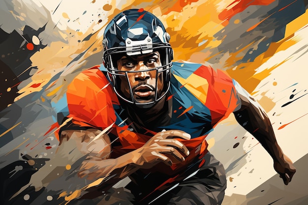 Vibrant and captivating modern illustration capturing the essence of sports